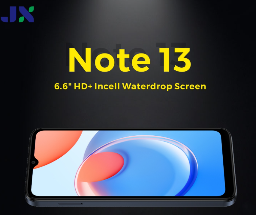 JX Note 13 Smartphone 4GBRAM + 64GB ROM, 5000mAh Battery, 6.6″ HD+ Incell 5MP Front + 8MP Rear AI Cmaera Dual sim Android Smart Phone