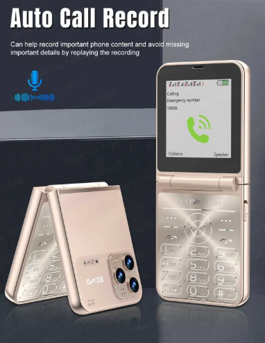 STYLISH Smart Kababe Phone Kgtel  Flip 14 SIM Card 2G GSM Folding Flip Phone with Flashlight, FM Radio, Speed Dial & Blacklist  Featured Phones