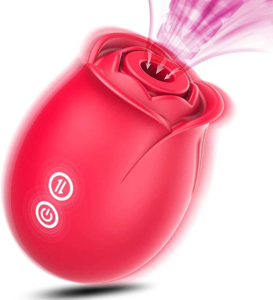 Womens Rose Clitoris Sucking Vibrator Nipples Sucker Oral Stimulator Powerful Rechargeable Adult Compact Foreplay Sex Toy For Girlfriend Wife - image 9