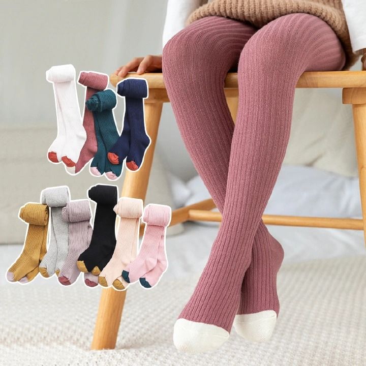 2PCS Best Quality Kids Stockings, Gorgeous COTTON Freesize Girls Stocking Tights School Pantyhose
