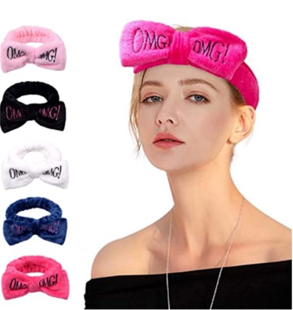 OMG HEADBAND/SPA/MAKE UP/HAIR BAND/HEAD BAND Navy FREE SIZE