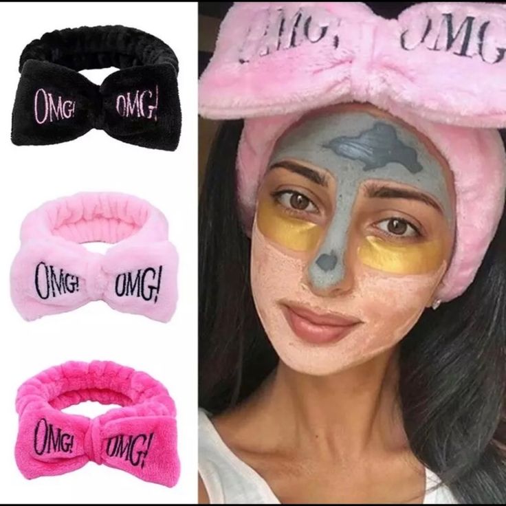 OMG HEADBAND/SPA/MAKE UP/HAIR BAND/HEAD BAND Navy FREE SIZE