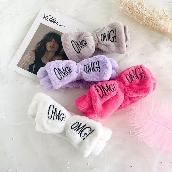 OMG HEADBAND/SPA/MAKE UP/HAIR BAND/HEAD BAND Navy FREE SIZE