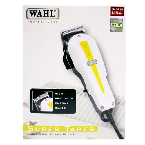 WAHL SUPER TAPER ORIGINAL CORDED PROFESSIONAL BARBER HAIR CLIPPER – HEAVY DUTY, MADE IN U.S.A