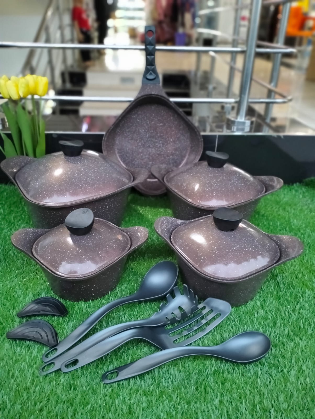 Signature 15pcs Diamond Die cast Cookware Set