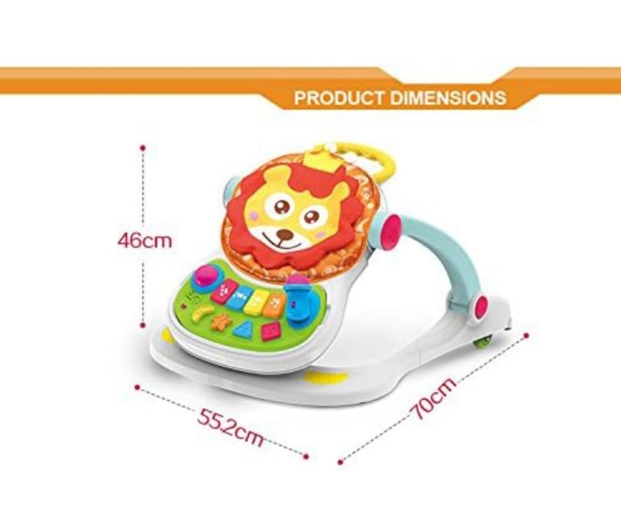 4 in 1 Baby Walker Stroller, Sitting Posture Multi-Function Baby Stroller, Sit-to-Stand Learning Walker