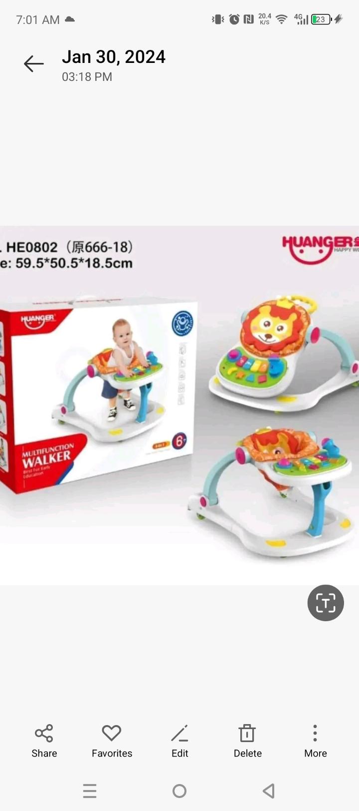 4 in 1 Baby Walker Stroller, Sitting Posture Multi-Function Baby Stroller, Sit-to-Stand Learning Walker
