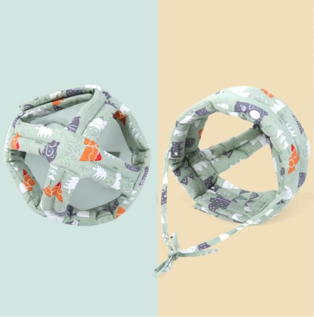 Baby Safety Helmet Head Protection Headgear Cotton Breathable Headguard Adjustable Protective Cap Baby Infant Toddler No Bumps Safety Helmet Baby Head Protector for Walking Crawling