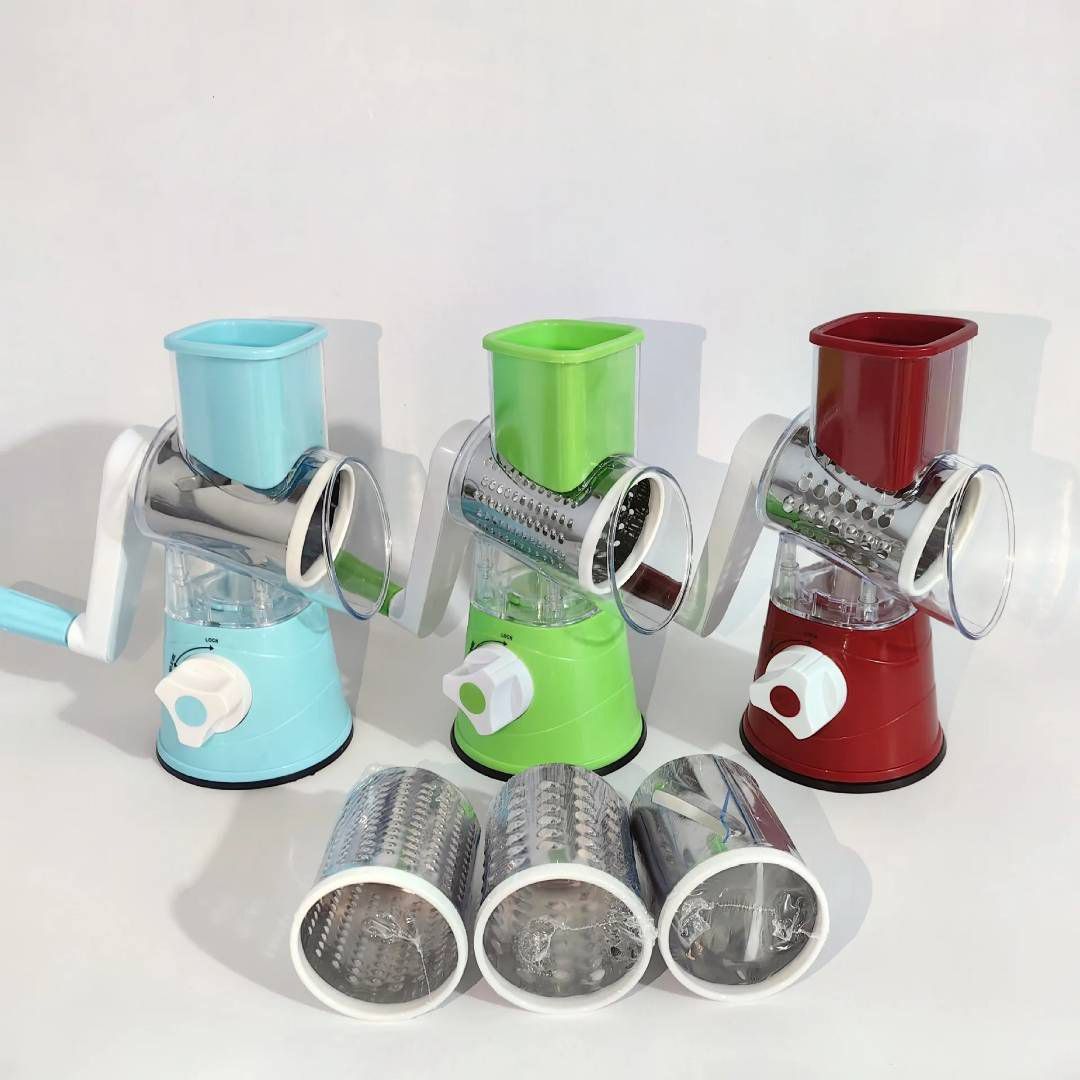 Manual Rotary Vegetable Grater and Slicer.