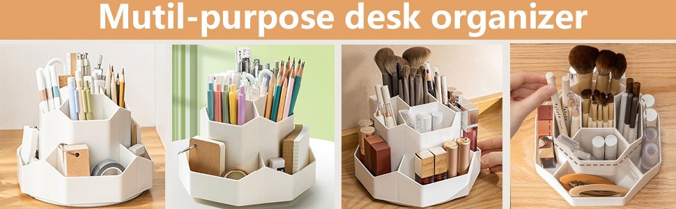 Rotating Stationery & Make up Organizer