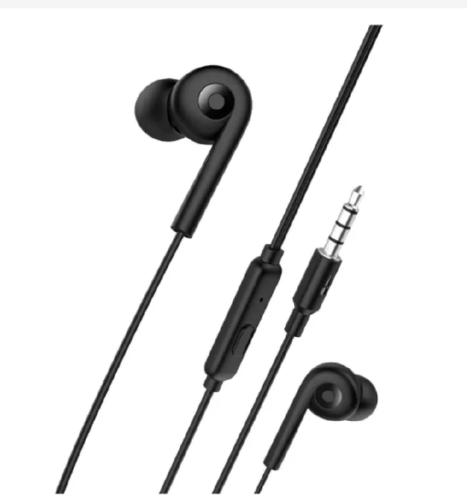 Oraimo black earphones, designed for the ultimate audio experience, feature strong pure bass and high-definition sound, along with a built-in microphone for clear calls, and come equipped with special