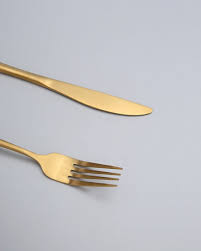 Gold Table Forks Set of 6pcs 20.5cm, Gold Titanium Plating Stainless Steel Dinner Fork Set for Home, Restaurant, Daily Dinning, Easy to Clean and Dishwasher Safe