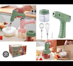 3 in 1 USB Electric Egg Beater, Garlic Grinder, Meat Grinder, Hand Electric Food Mixer, Whisk, and Electric Whisk for Coffee, Milk and Cream.
