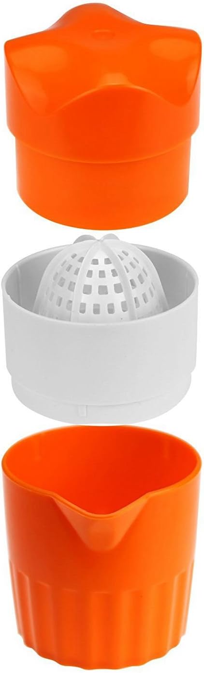 1pc Plastic Orange Juicer, Extract juice out of orange, pineapple, grapes, sweet lime, water melon, pomegranate, palak, tomato