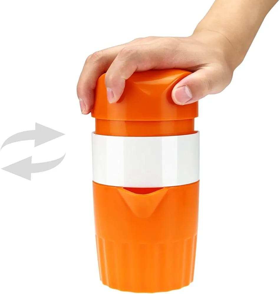 1pc Plastic Orange Juicer, Extract juice out of orange, pineapple, grapes, sweet lime, water melon, pomegranate, palak, tomato