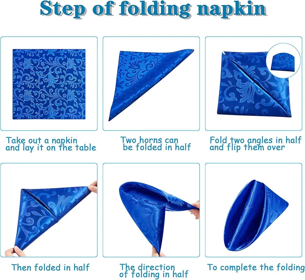 1p Jacquared satin Napkin,napkins adopts seamless one-piece design, smooth and beautiful, suitable for wedding party, prom, banquet, birthday party, engagement party, wedding anniversary, graduation p