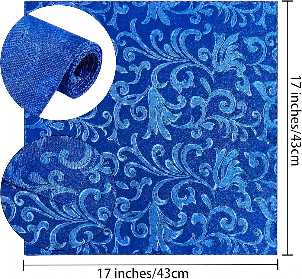1p Jacquared satin Napkin,napkins adopts seamless one-piece design, smooth and beautiful, suitable for wedding party, prom, banquet, birthday party, engagement party, wedding anniversary, graduation p