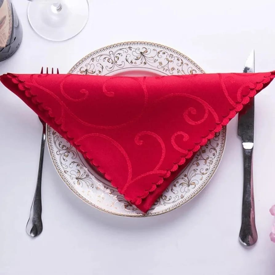 1p Jacquared satin Napkin,napkins adopts seamless one-piece design, smooth and beautiful, suitable for wedding party, prom, banquet, birthday party, engagement party, wedding anniversary, graduation p