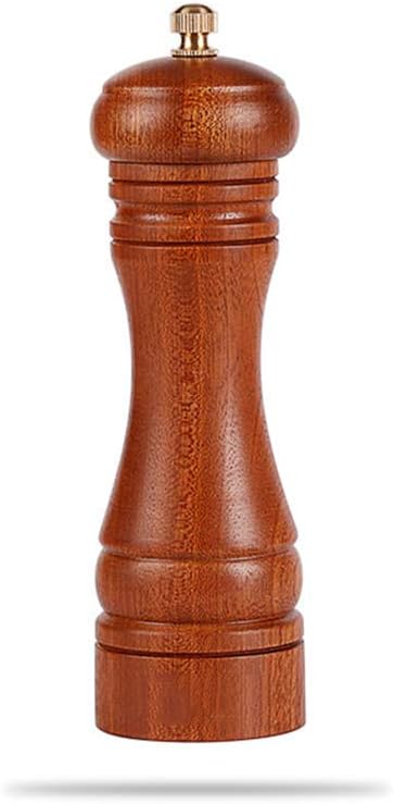 Wooden Salt/Pepper Grinder with Adjustable Coarseness – Premium Wood Spice Mill Stainless Steel Salt & Pepper Shaker