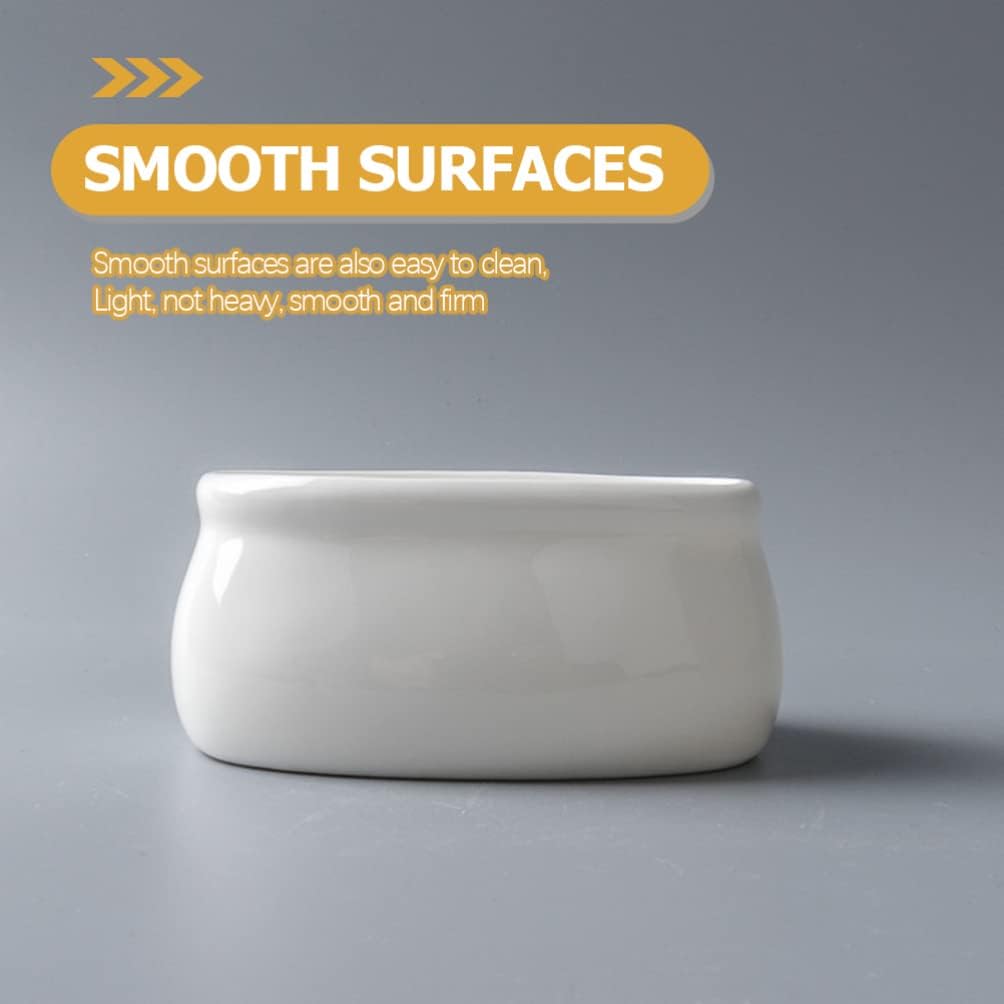 1 pc  Ceramic sugar/tea satchet bowl white in color