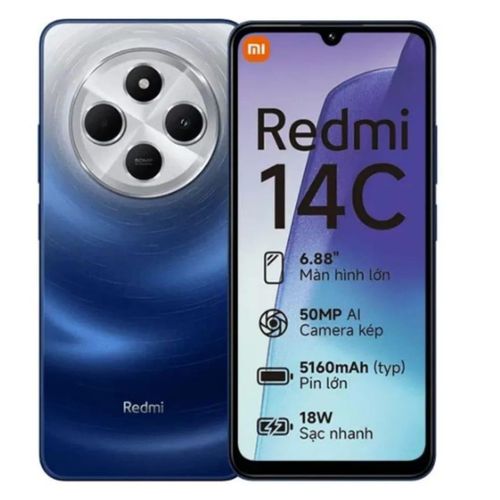 Xiaomi Redmi 14C 8GB RAM + 256GB 6.88" Screen 4G Network Dual SIM 90Hz LCD Screen 50MP Camera 33W Type-C Charging 5160mAh Battery