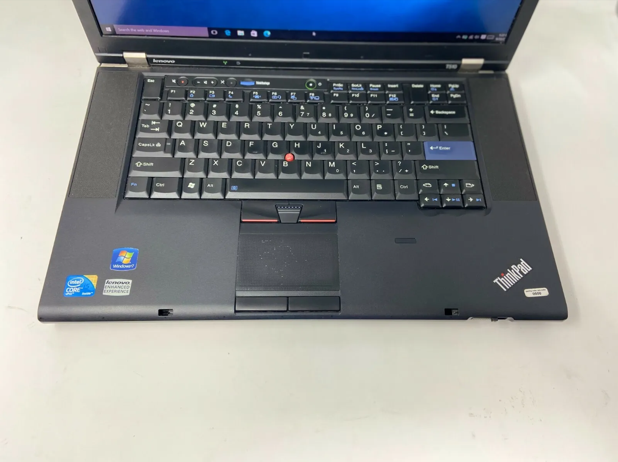 Refurbished Lenovo Thinkpad T510 15.6" Laptop - Intel Core i7 2.66GHz (4 CPUs),  4GB RAM, 250GB HDD, Windows 10 Home, 1024x768 Display, 64Hz Refresh Rate, HDMI, 6 Month Warranty