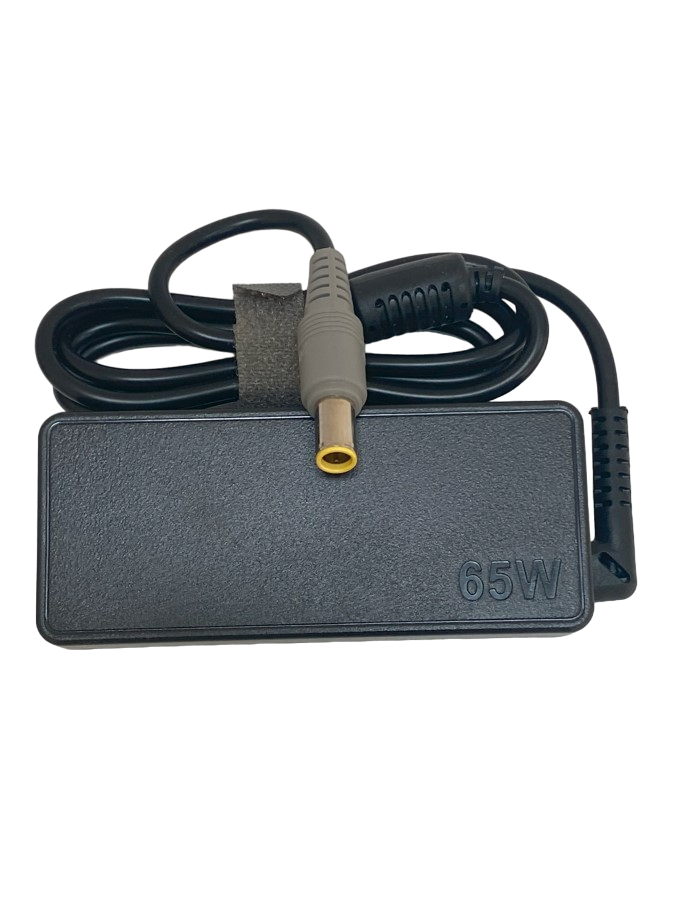 Lenovo 65W USB-C Laptop Charger, 20V 3.25A with Power Cable - Portable AC Adapter for Laptops