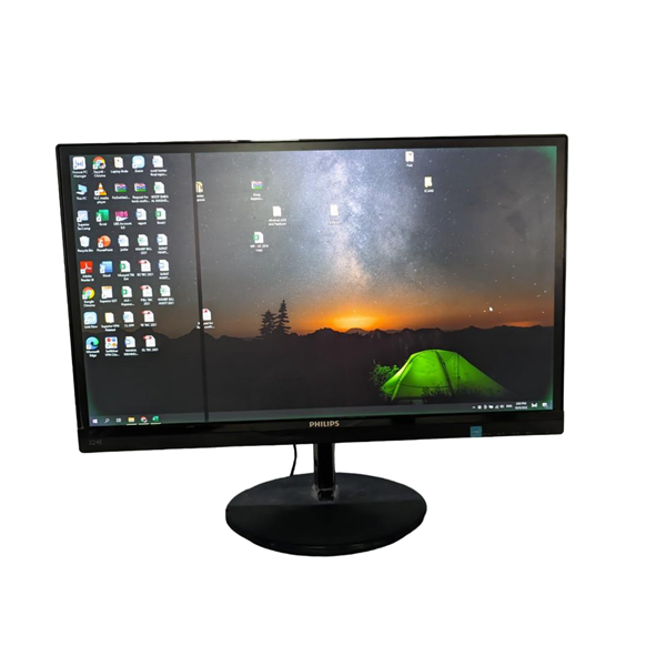 HOT SALE Philips Refurbished 224E Soft Blue Monitor: 21.5" Full HD AH-IPS Display, 16:9 Aspect Ratio, VGA & DVI-D Inputs, SmartImage Lite, 250 cd/m² Brightness, 14ms Response Time