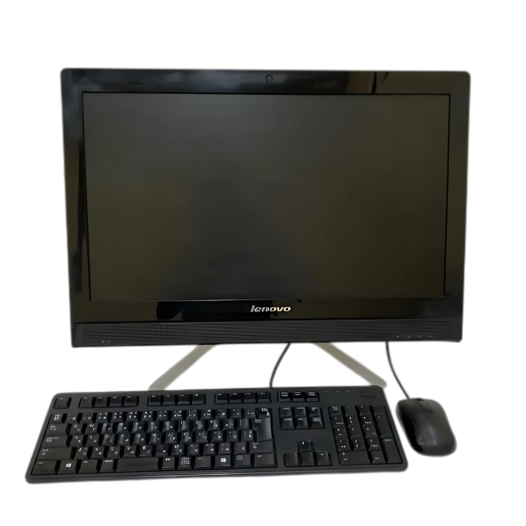 Lenovo All-in-One Refurbished PC: Intel Celeron 2957U, 1.4GHz, 4GB RAM, 500GB HDD – Compact Desktop Solution