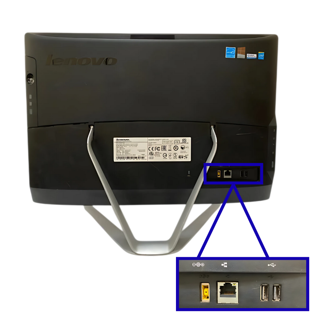 Lenovo All-in-One Refurbished PC: Intel Celeron 2957U, 1.4GHz, 4GB RAM, 500GB HDD – Compact Desktop Solution