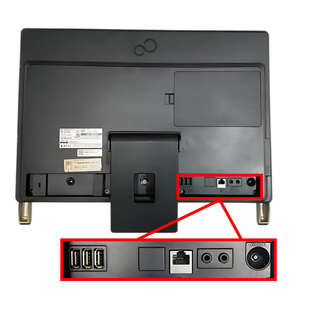 Refurbished Fujitsu All-in-One PC – Refurbished, Intel Celeron, 4GB RAM, 500GB HDD, Windows 10 Pre-Installed