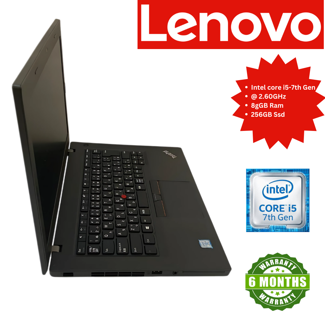 Lenovo ThinkPad L470 Business Laptop - Intel Core i5-7300U @ 2.7GHz, 8GB RAM, 256GB SSD, Windows 10 Pro - Reliable Performance for Work & Study