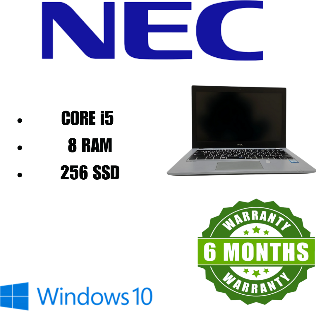 NEC VersaPro VKT16B-3 Laptop – 8th Gen Core i5, 8GB RAM, 256GB SSD, Lightweight Business Laptop