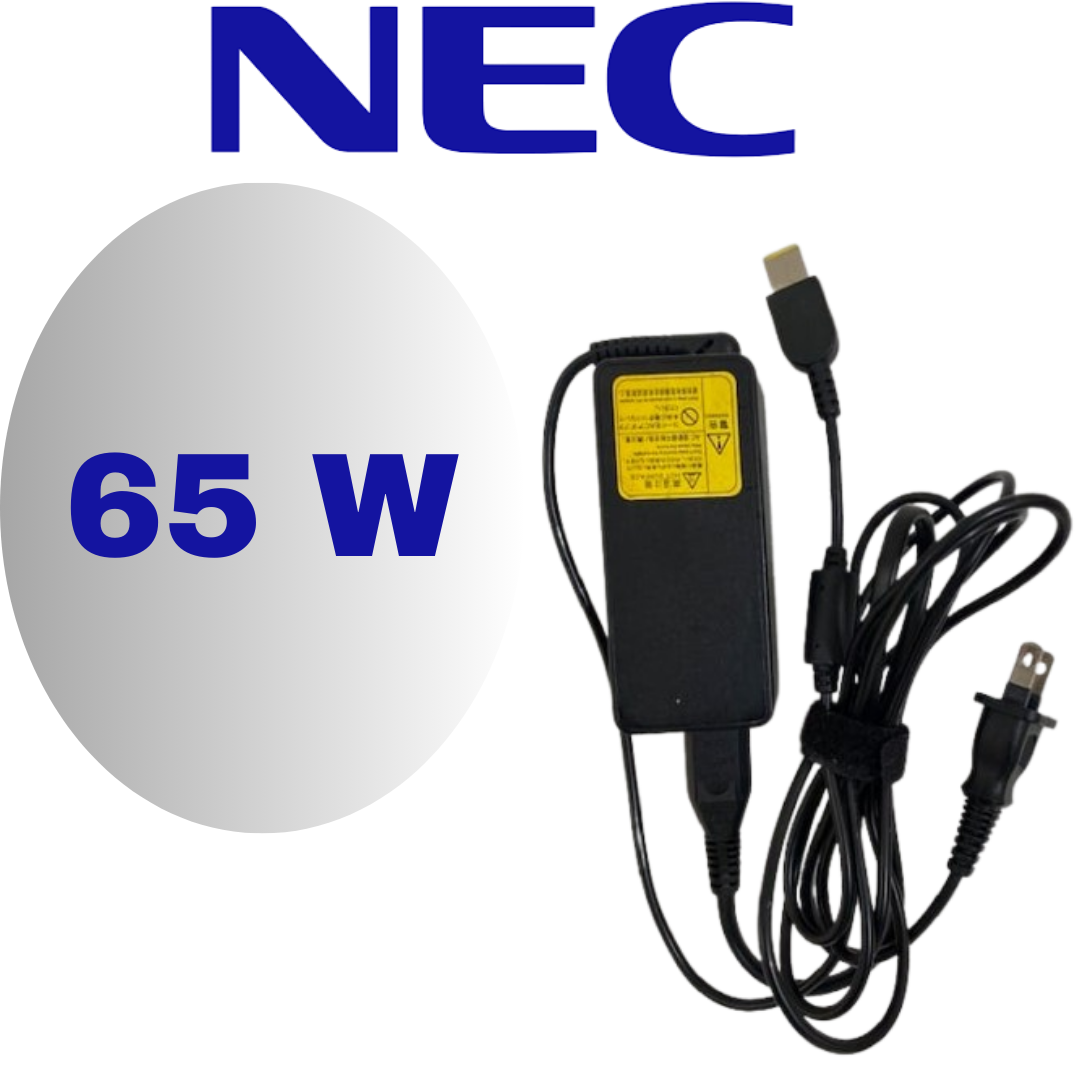 NEC AC Adapter - 65W Power Supply, 19V Output, Compatible with NEC Laptops, Power Charger