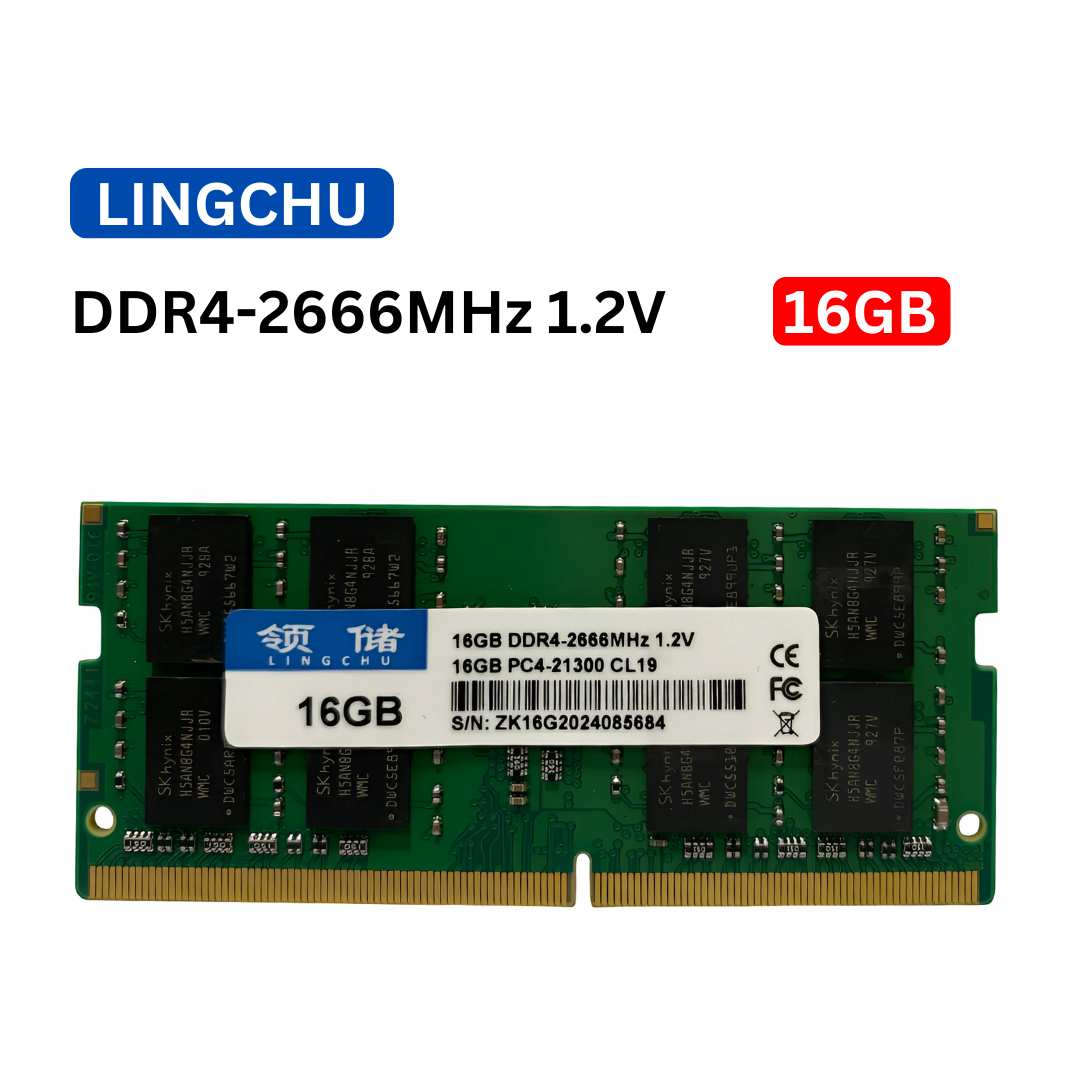 16GB DDR4 2666MHz SODIMM Laptop RAM - PC4-21300, 1.2V, CL19, Upgrade Memory for Enhanced Performance