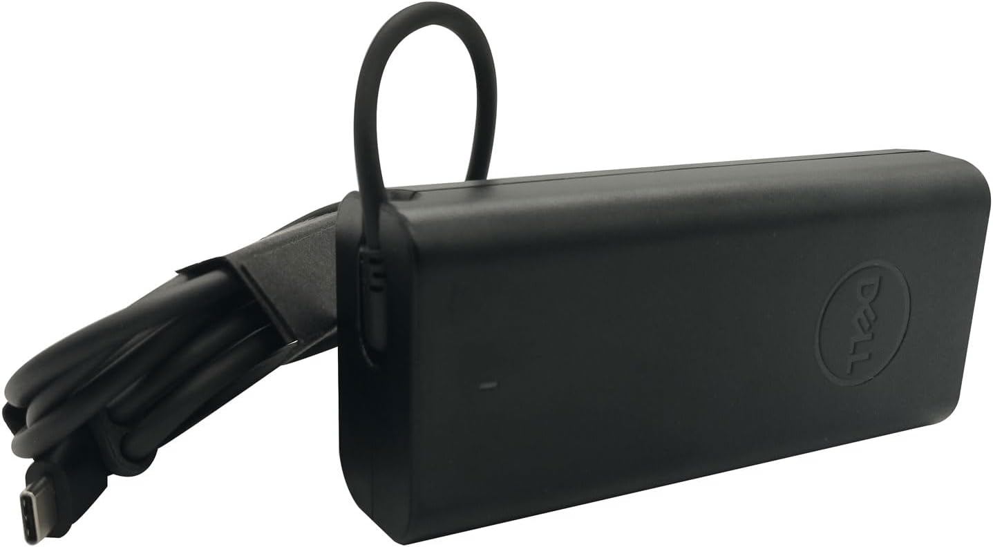 DELL65W USB Type-C Laptop Charger Adapter – Fast & Efficient Power Supply Compatible with DELL ThinkPad, , Chromebook & Other Type-C Laptops – Lightweight & Travel-Friendly Design