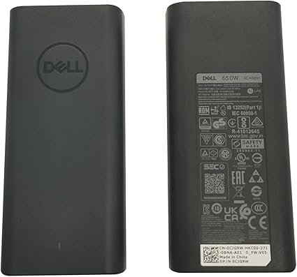 DELL65W USB Type-C Laptop Charger Adapter – Fast & Efficient Power Supply Compatible with DELL ThinkPad, , Chromebook & Other Type-C Laptops – Lightweight & Travel-Friendly Design
