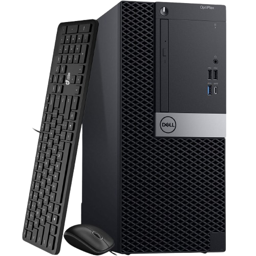 Refurbished - Dell OptiPlex Mini PC, Intel Core i5 (4th Gen), 4GB RAM, 250GB HDD, Windows 10 + 22" Iiyama Full HD Monitor (HDMI, VGA, DVI, Audio Jack) + Keyboard and Mouse
