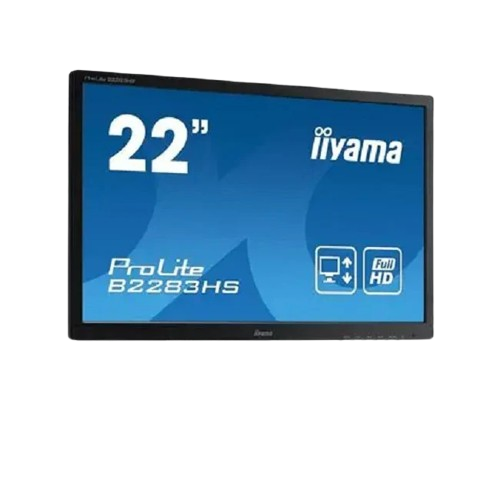 iiyama ProLite E2210HDS 22-Inch Full HD Widescreen Monitor – 1920x1080 LED Display, DVI/HDMI/VGA, Fast 2ms Response Time – Energy Efficient Office[NO STAND]