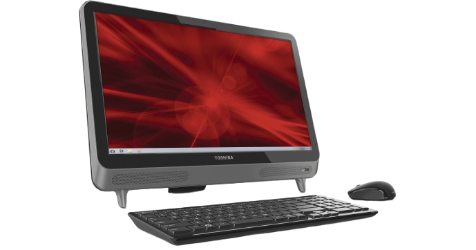 Refurbished All-in-One Toshiba PC. REGZA PC – Compact and Reliable! Perfect for Home & Office Use with 1.9GHz Dual-Core Processor, 4GB RAM, and 500GB Storage with Free Mouse and Keyboard