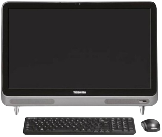Refurbished All-in-One Toshiba PC. REGZA PC – Compact and Reliable! Perfect for Home & Office Use with 1.9GHz Dual-Core Processor, 4GB RAM, and 500GB Storage with Free Mouse and Keyboard