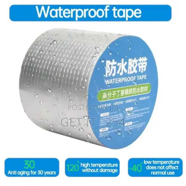 Strong Tape Butyl Seal Rubber Aluminum Foil Waterproof Tape Repair Permanent Weather Resistant Seal for Leaks and Repairs