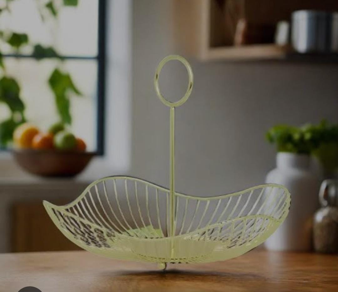 Fruit and Vegetable Storage Stand, Detachable Metal Rectangle Basket Storage, rust-Proof Fruit Holder for Vegetables, Bread,