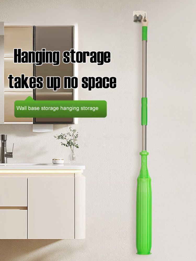 New upgrade 144cm pocket wringing mop Easy Squeeze Twist Design for Wet Mopping | Household Cleaning Tool for Tile, Linoleum, Laminate Floors | Extendable Metal Handle
