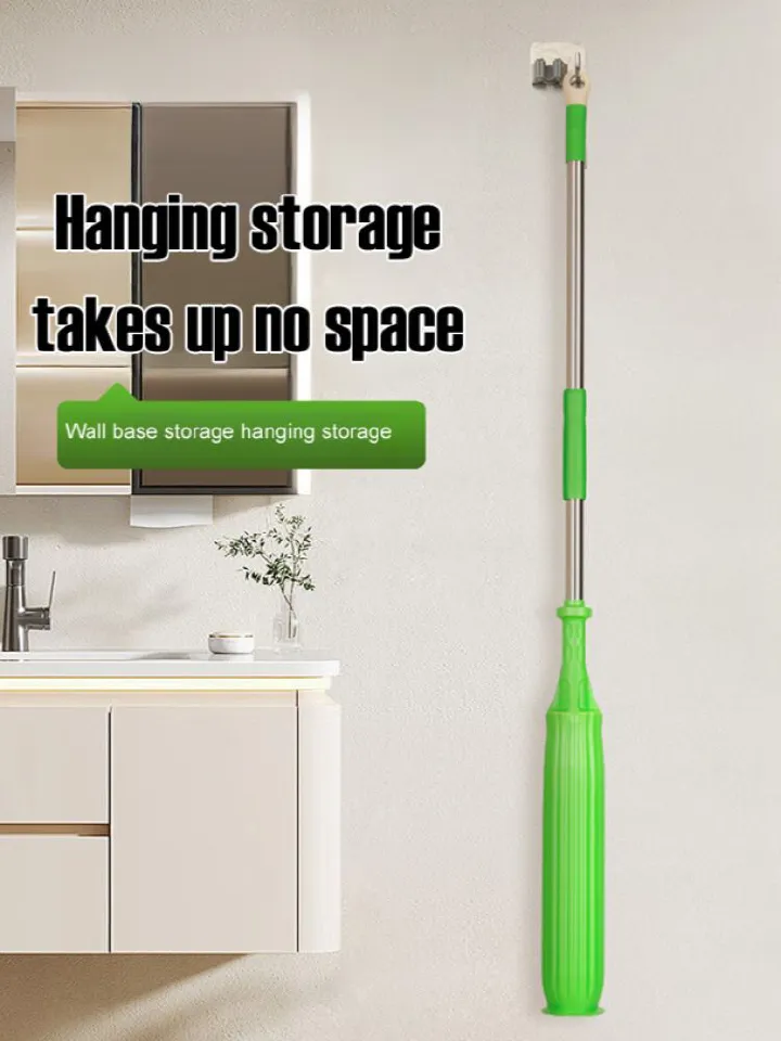 New upgrade 144cm pocket wringing mop Easy Squeeze Twist Design for Wet Mopping | Household Cleaning Tool for Tile, Linoleum, Laminate Floors | Extendable Metal Handle