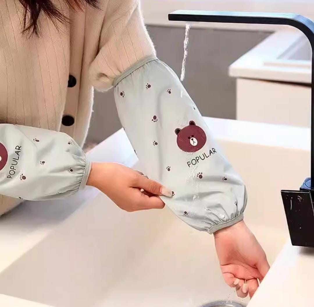 Dish washing waterproof hand arm covers Arm Sleeves Household Cuff Guard Cleaning Arm Protector Reusable Sleeves Kitchen Arm