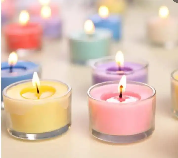 6pc pack of scented candles in glass holders Luxury Scented Candle for Decoration Transparent Glass Jar Candles Unique Design Candles