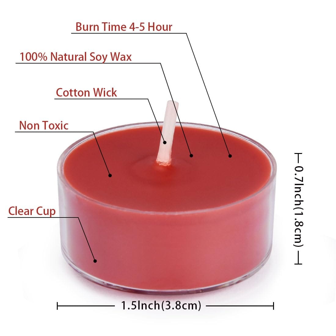 6pc pack of scented candles in glass holders Luxury Scented Candle for Decoration Transparent Glass Jar Candles Unique Design Candles