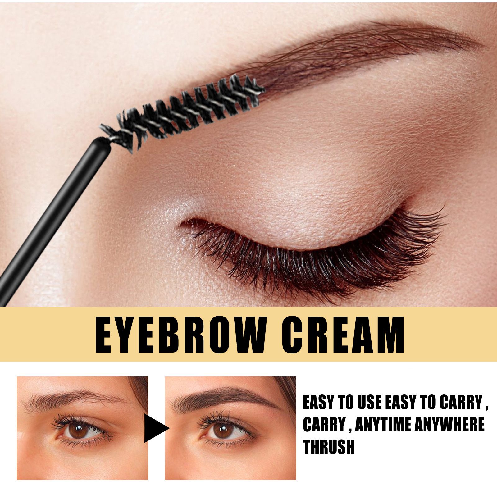 Waterproof 3D Eyebrow Styling Cream Natural Wild Brow Pomade Setting Gel Wax Quick-drying Makeup Eyebrow Sculpt Soap