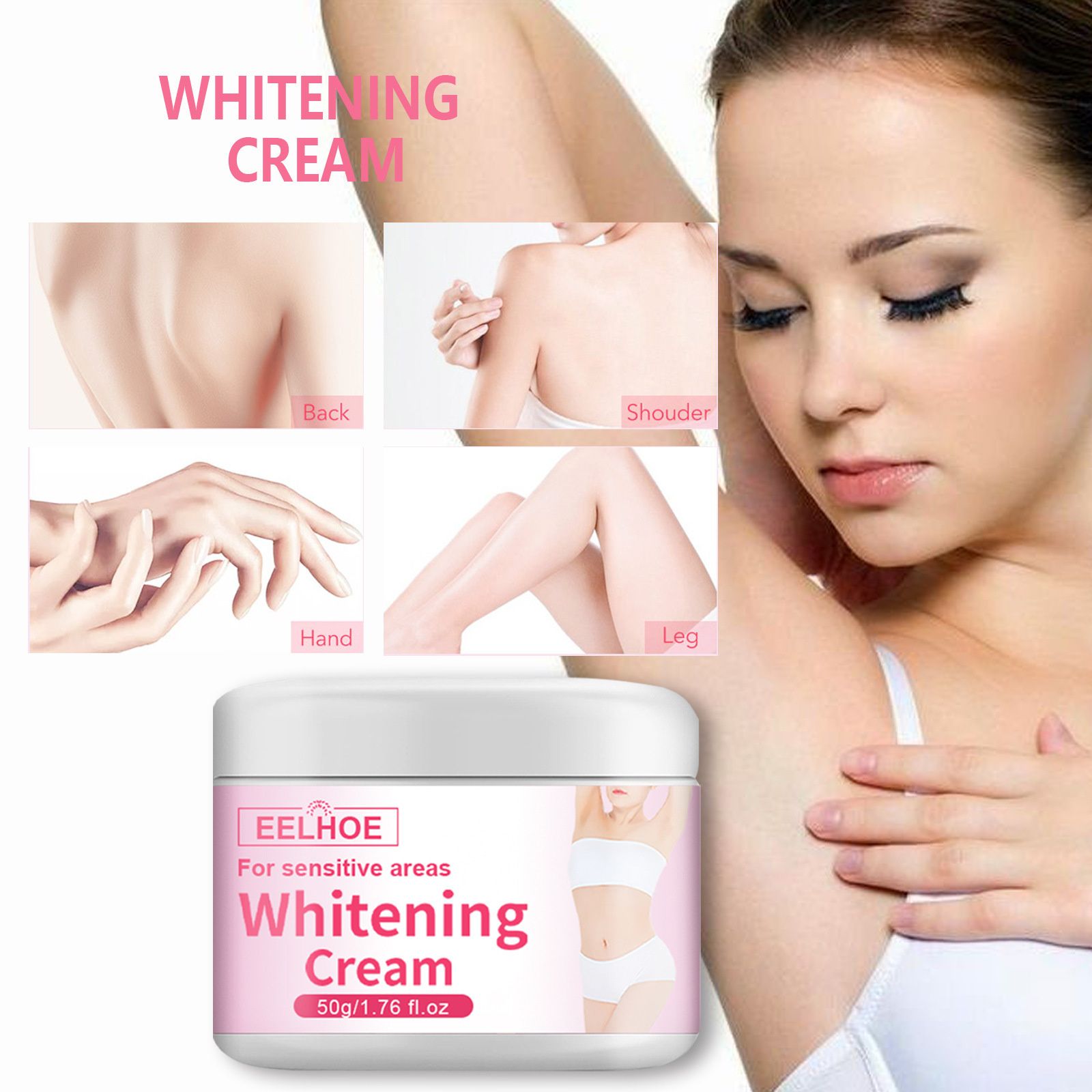 EELHOE Moisturizing Cream for Underarm and Private Area, Pigments Skincare Cream, Whitening and Improving Skin Color, Whitening Cream